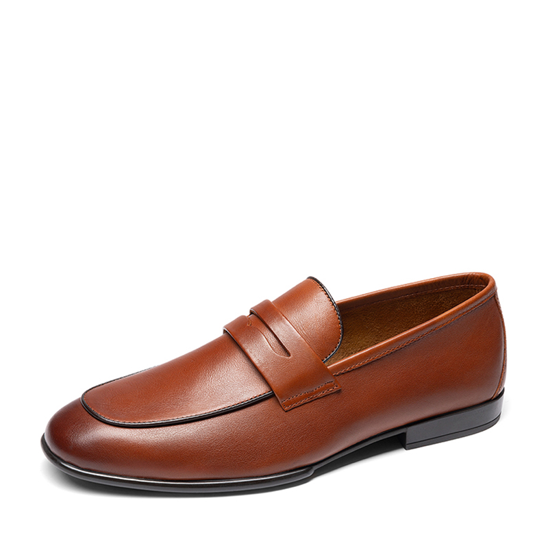 BRUNO MARC Crafture Leather Men s Classic Full grain Leather Dress Loafers