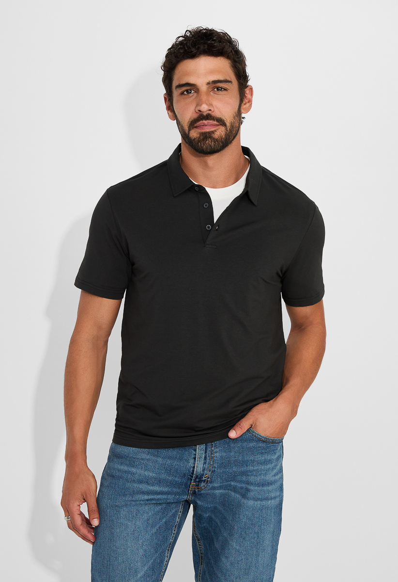 BRUNO MARC Men s Breathable Stretch Polo Shirt