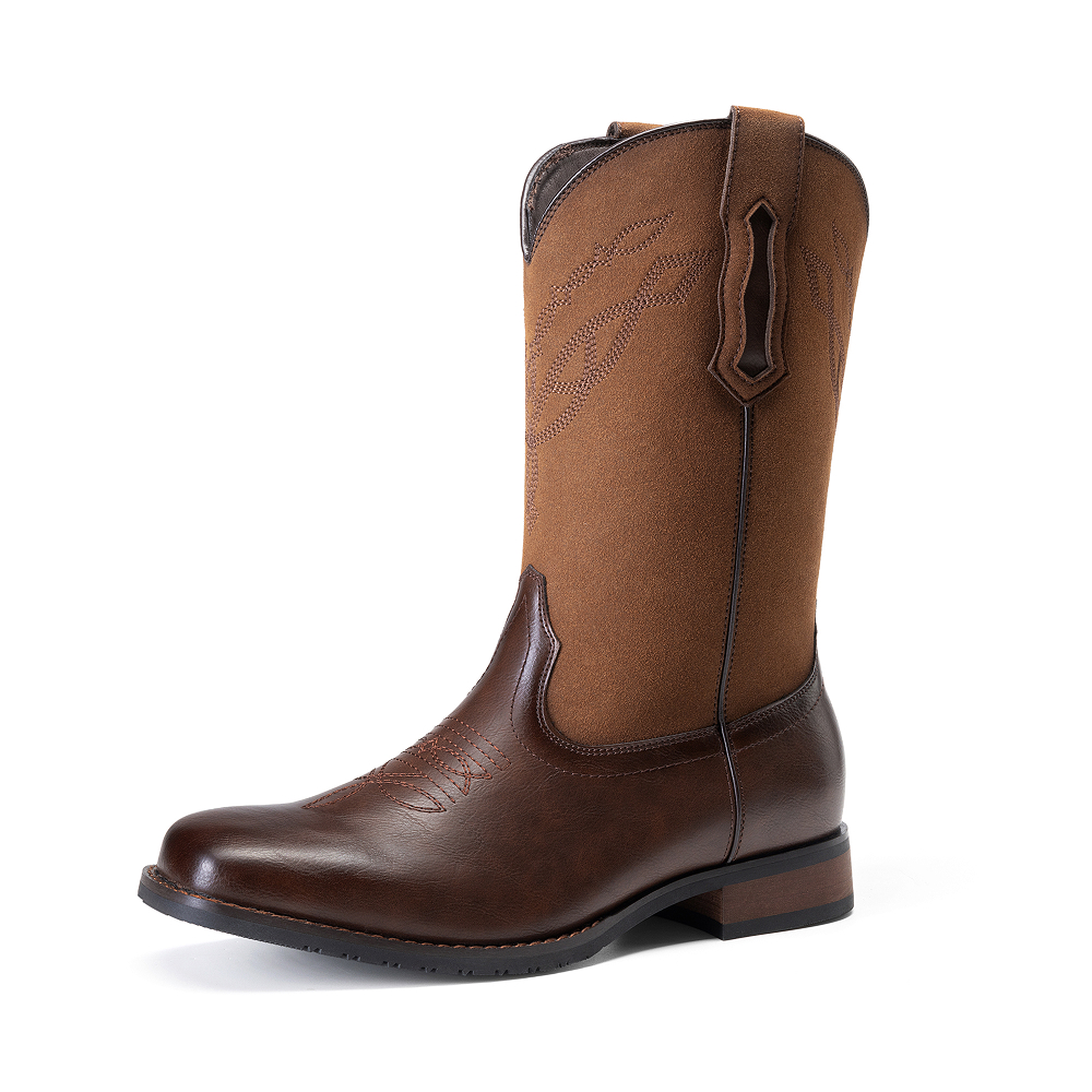 BRUNO MARC Men s Cowboy Square Toe Western Boots
