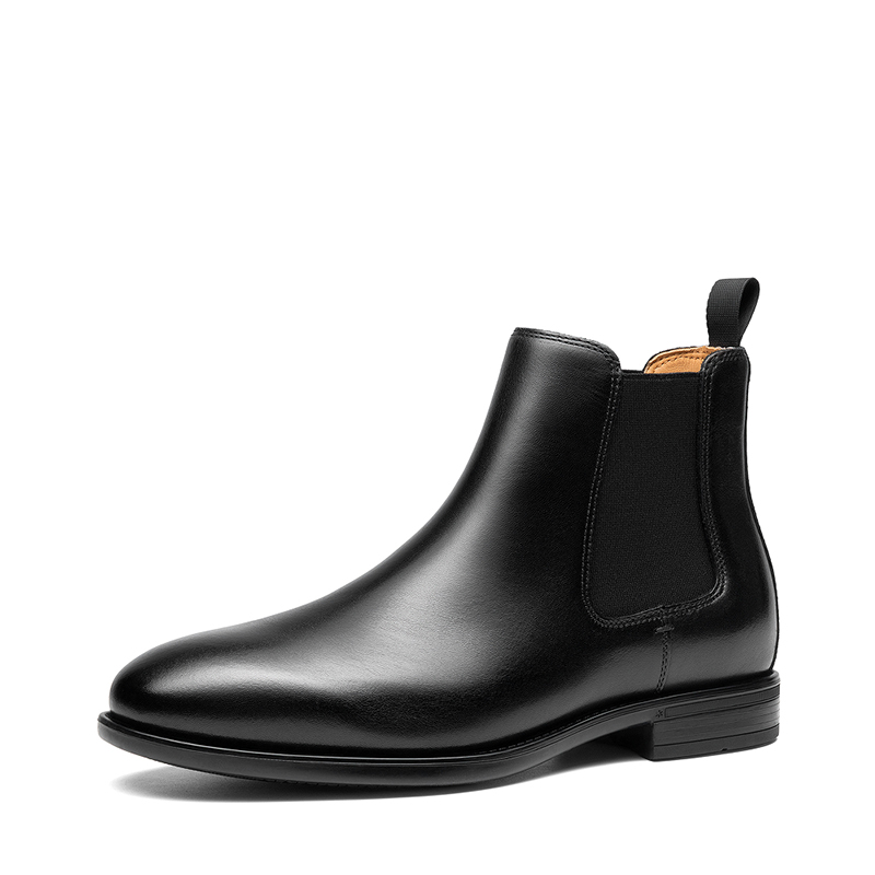 BRUNO MARC Men s Classic Full Grain Leather Chelsea Boot
