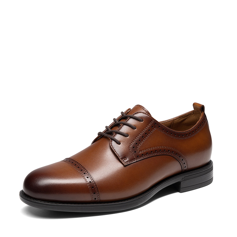 BRUNO MARC Men s Cap Toe Patent Leather Oxford Shoes