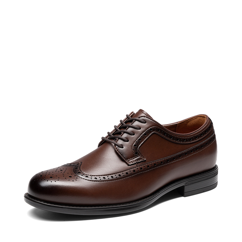 BRUNO MARC Men   s Classic Brogue Wingtip Oxford Shoes