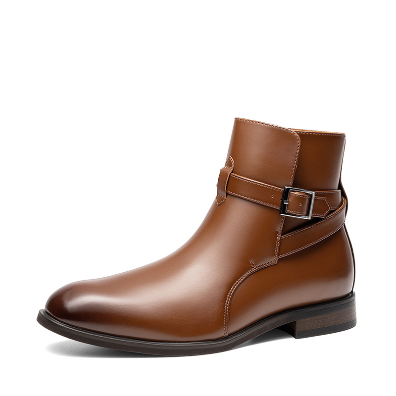 BRUNO MARC Men s Jodhpur Side Zipper Ankle Dress Boots