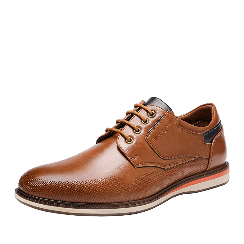 BRUNO MARC Men s Plain Toe Smart Dress Sneakers