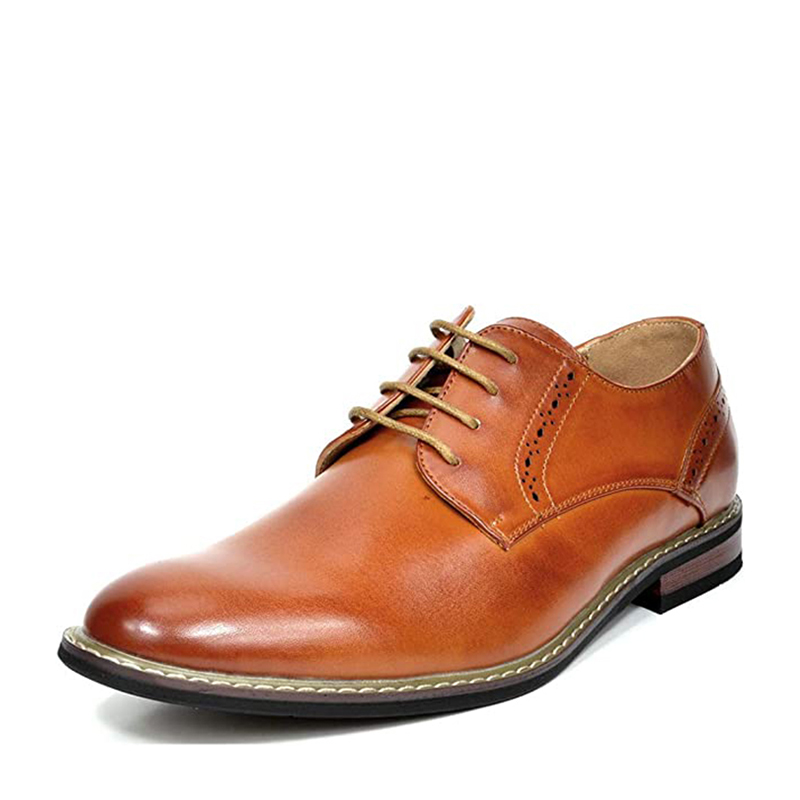 BRUNO MARC Men s Polished PU Leather Oxford Shoes