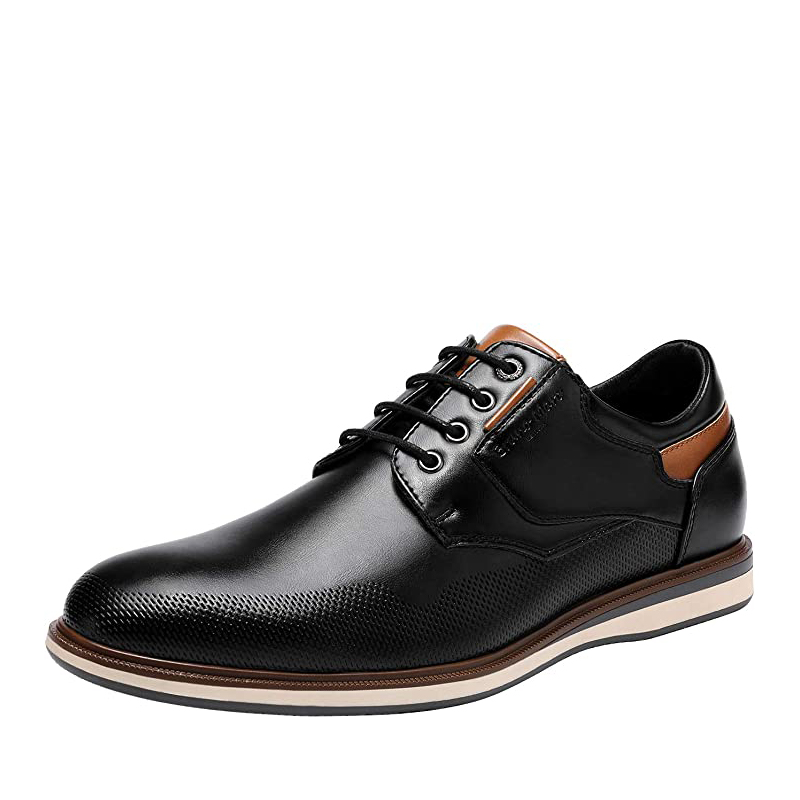 BRUNO MARC Men s Plain Toe Smart Dress Sneakers