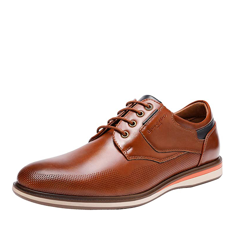 BRUNO MARC Men s Plain Toe Smart Dress Sneakers