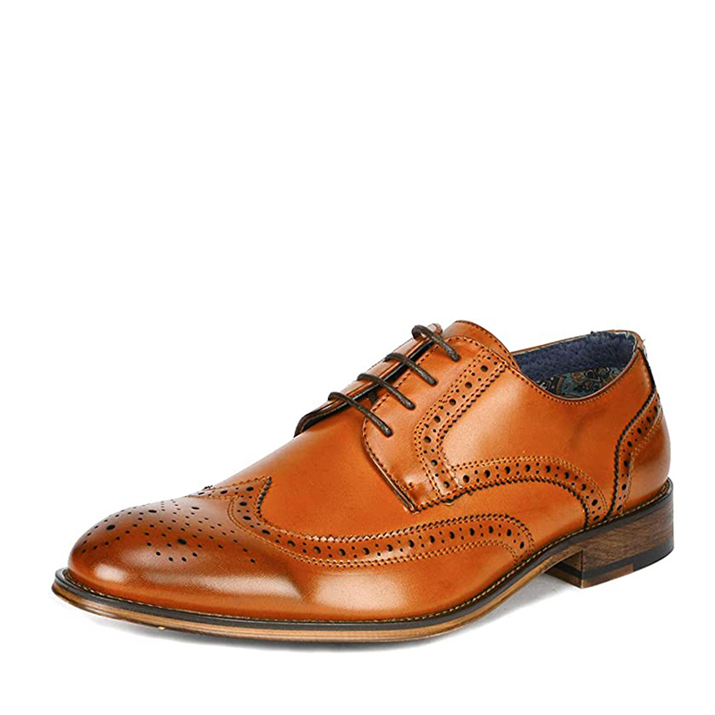 DREAM PAIRS Men s PU Leather Wingtip Dress Shoes