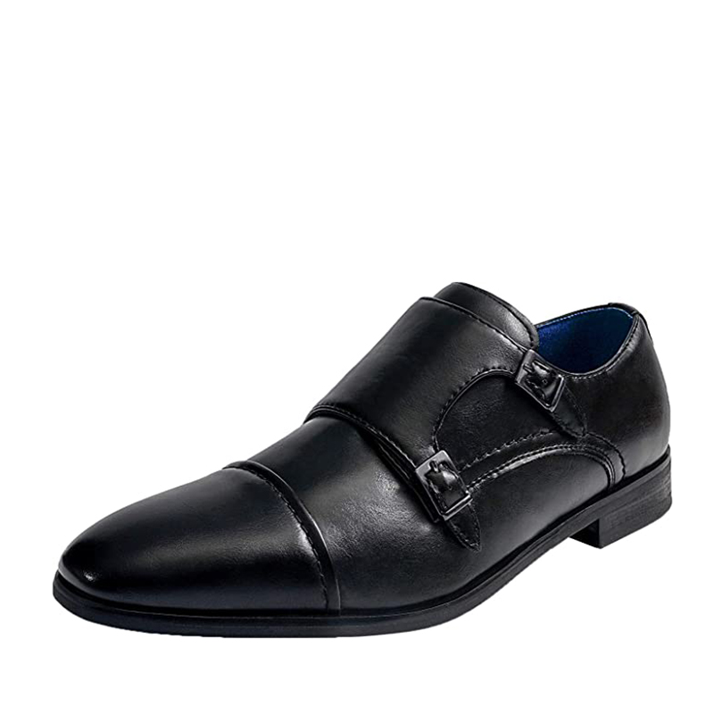 BRUNO MARC Men s Sleek Monk Strap Loafer Shoes