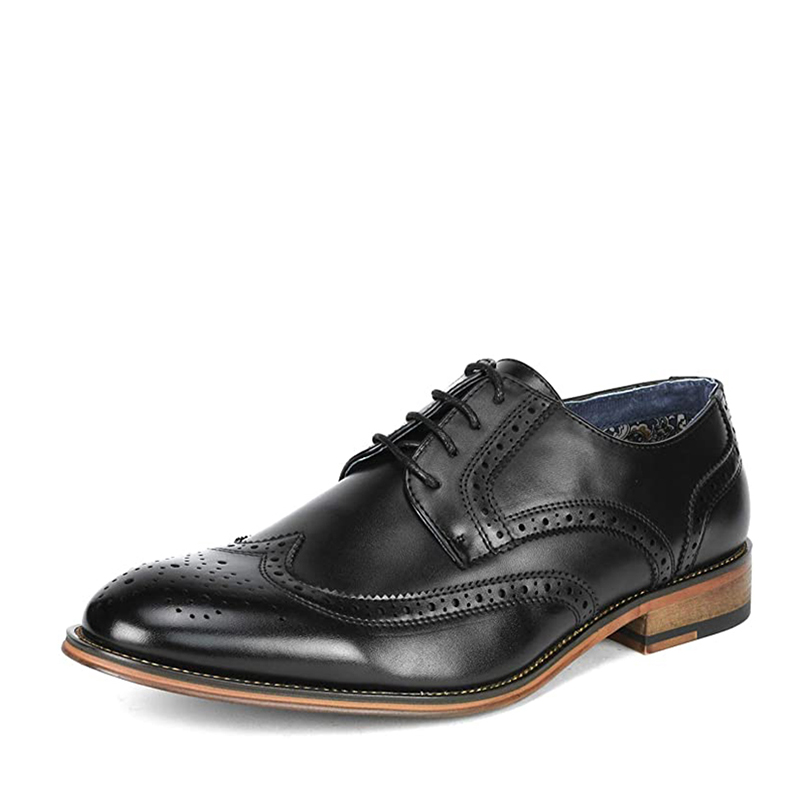 BRUNO MARC Men s Elegant Wingtip PU Leather Shoes