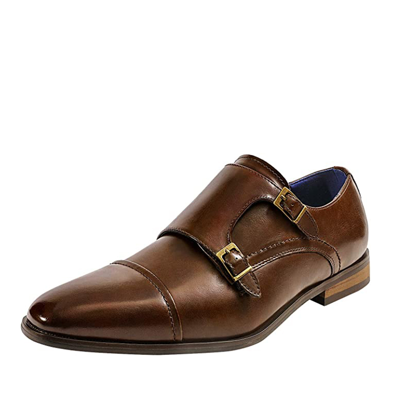 BRUNO MARC Men s Sleek Monk Strap Loafer Shoes