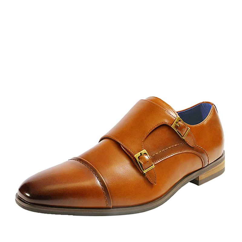 BRUNO MARC Men s Sleek Monk Strap Loafer Shoes