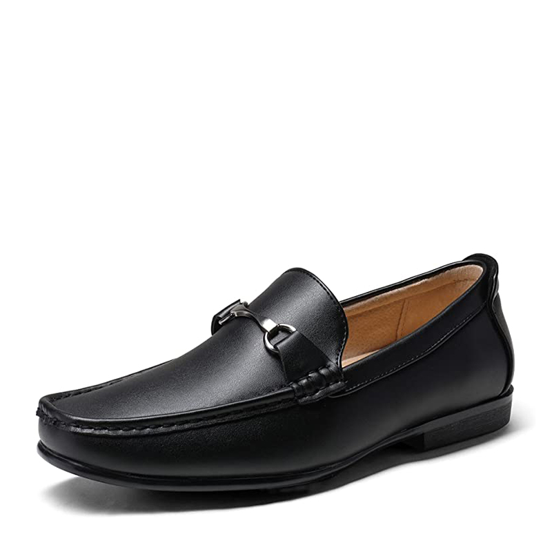 BRUNO MARC Men s Classic Metallic Horsebit Loafers