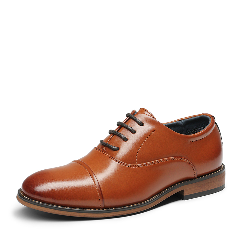 BRUNO MARC Boys Handsome Cap Toe Dress Oxfords
