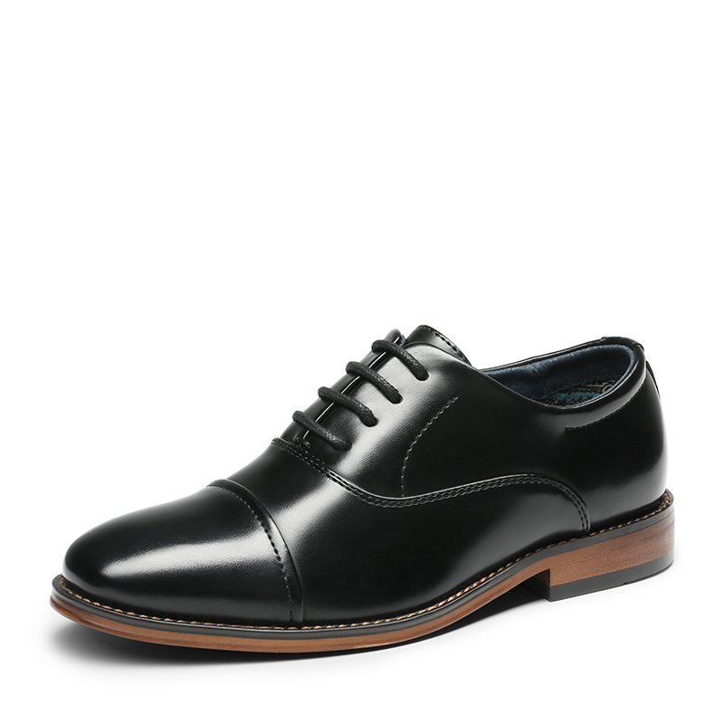 BRUNO MARC Boys Handsome Cap Toe Dress Oxfords