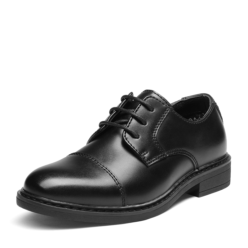 BRUNO MARC Boys Vegan Leather Cap Toe Dress Shoes
