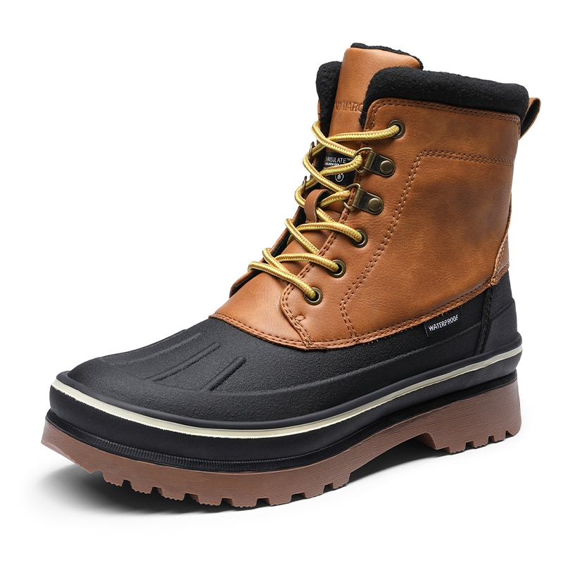 BRUNO MARC Men s Winter Insulated Fur Snow Boots