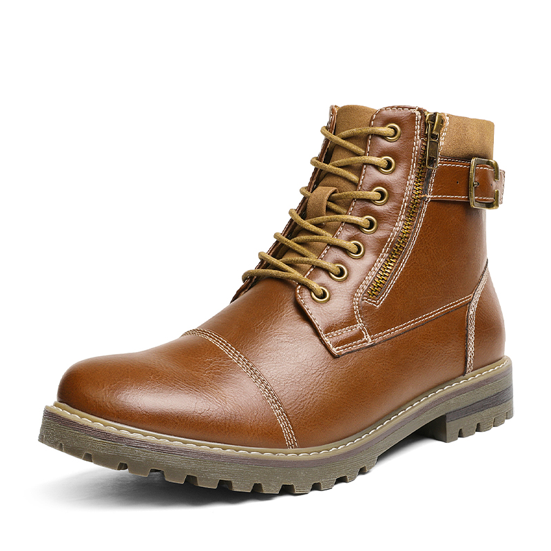DREAM PAIRS Men s Cap Toe Oxford Motorcycle Boots