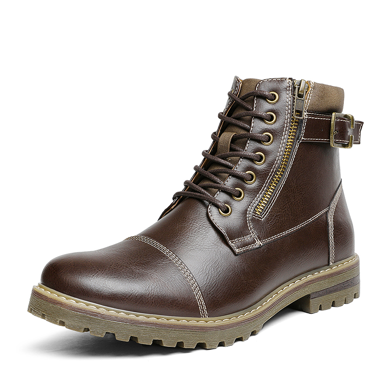DREAM PAIRS Men s Cap Toe Oxford Motorcycle Boots