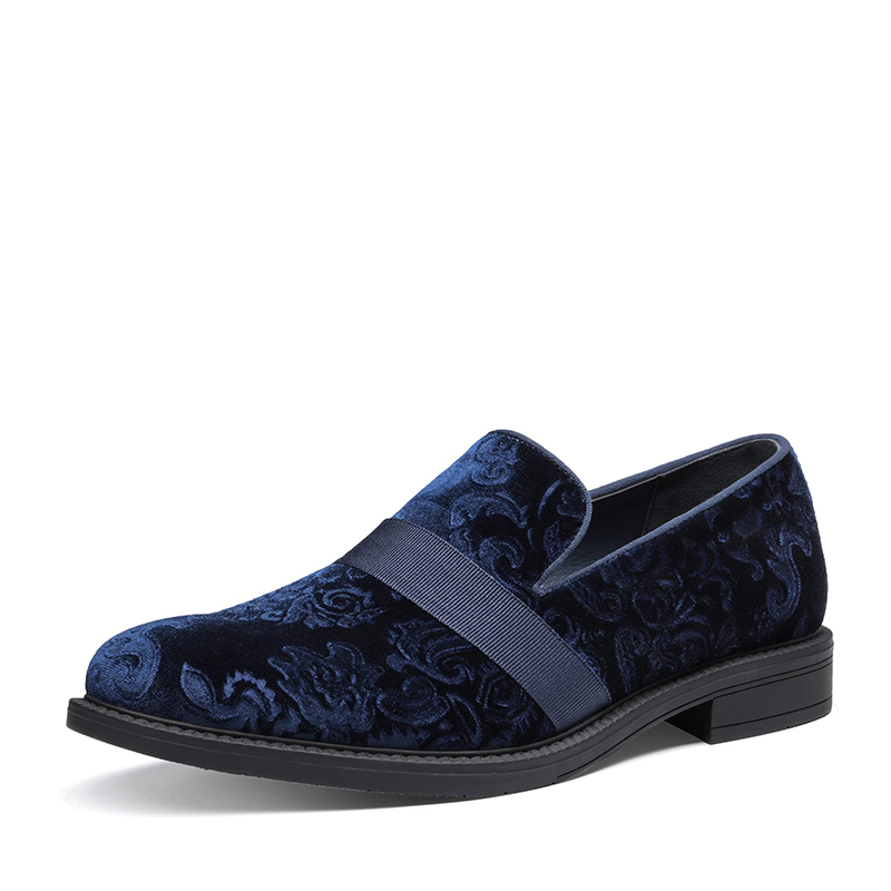 BRUNO MARC Men s Stylish Velvet Tuxedo Dress Shoes