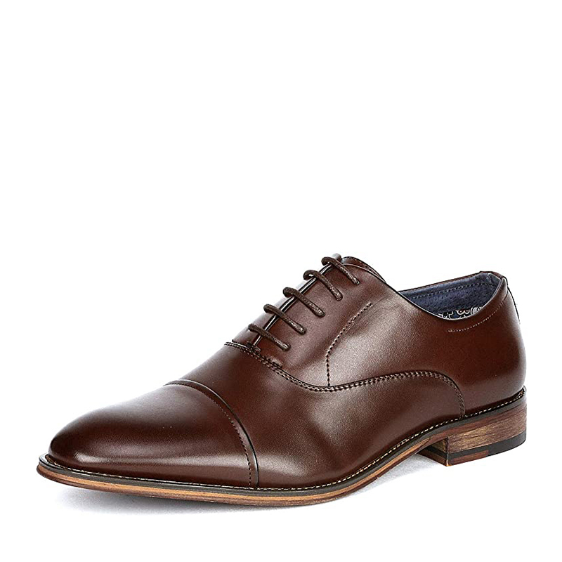 BRUNO MARC Men s Wide Fit Cap Toe Oxford Shoes