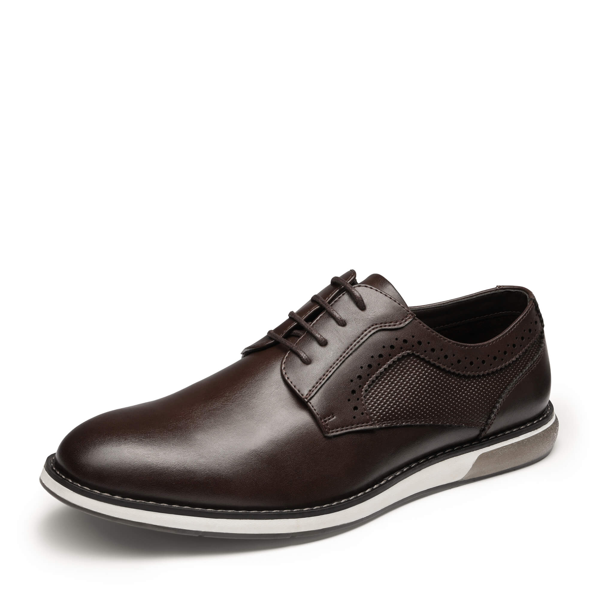 BRUNO MARC  CrossFlex GentEdge  Men s Polished Plain Toe Oxford Dress Sneakers