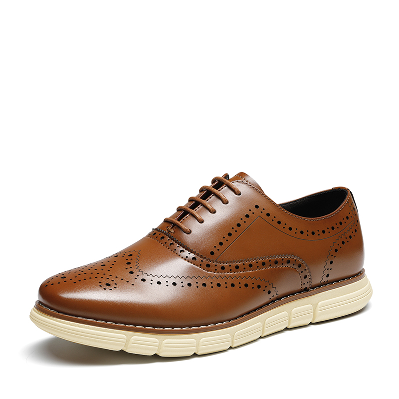 DREAM PAIRS  CrossFlex NeatPolish   Men s Wingtip Oxford Dress Sneakers