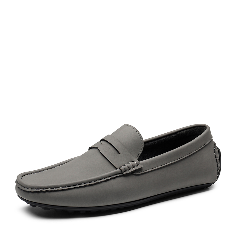 BRUNO MARC Men s Classic Moc Toe Suede Penny Loafers