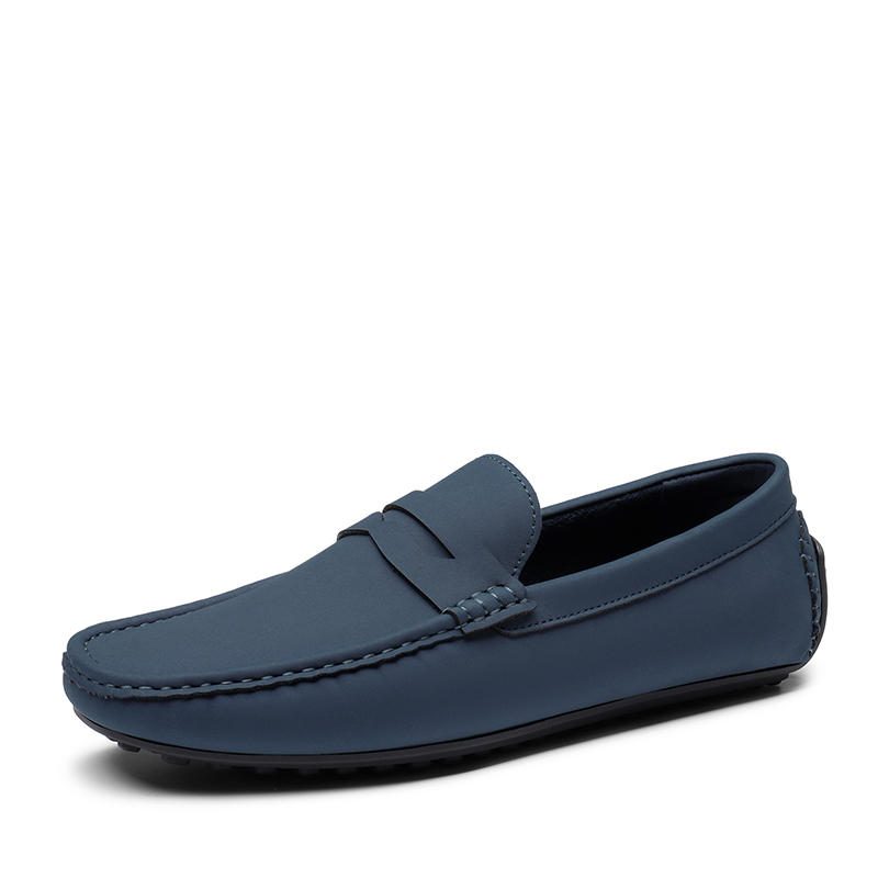 BRUNO MARC Men s Classic Moc Toe Suede Penny Loafers