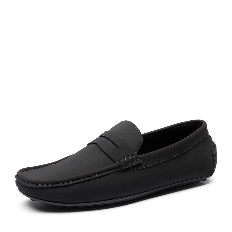 BRUNO MARC Men s Classic Moc Toe Suede Penny Loafers