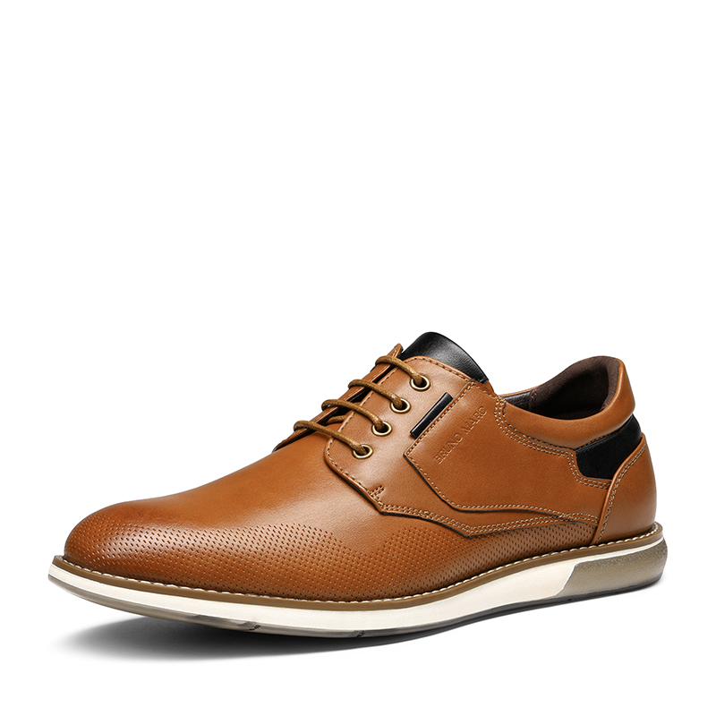 DREAM PAIRS Men s Wide Width PU Leather Oxford Sneakers