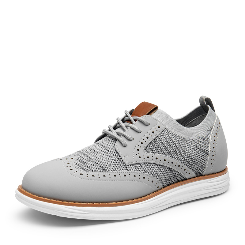 BRUNO MARC KnitFlex SmartCraft Men s Wingtip Mesh Oxford Sneakers