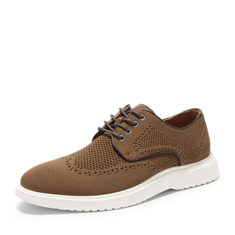 BRUNO MARC  MaxFlex Ease Breeze   Men s Knitted Casual Wingtip Oxford Sneakers
