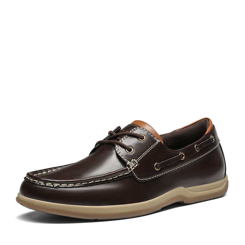 BRUNO MARC Men s Vegan Leather Boat Loafers