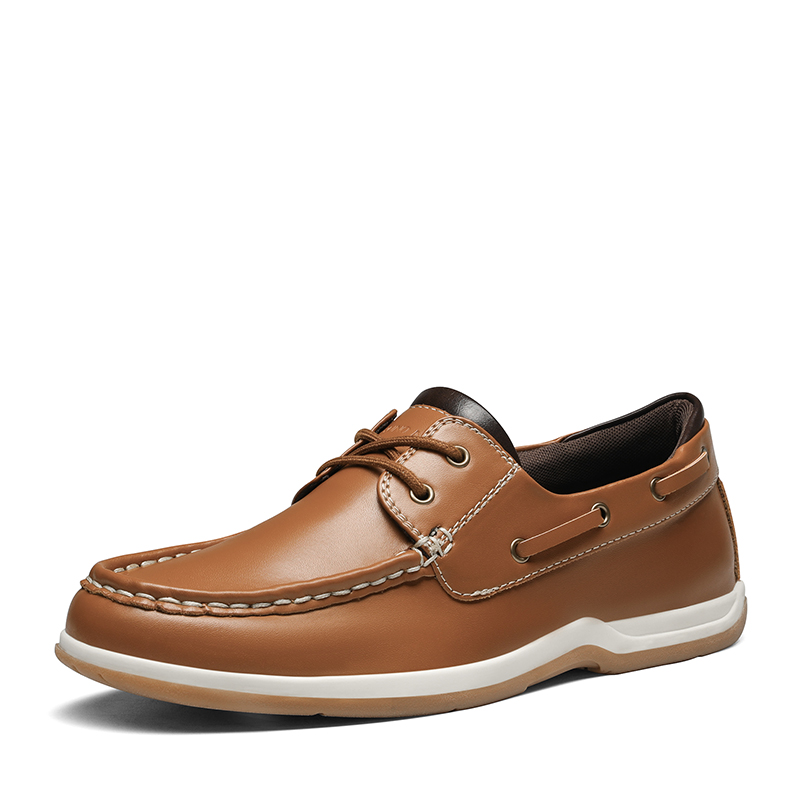 BRUNO MARC Men s Vegan Leather Boat Loafers