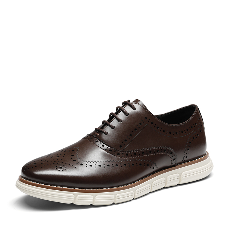 BRUNO MARC Men s Crossflex Dress Wingtip Derby Casual Oxford