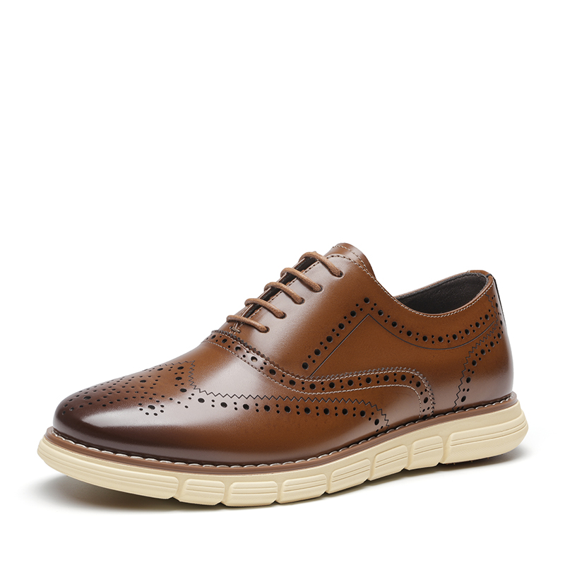 BRUNO MARC Men s Crossflex Dress Wingtip Derby Casual Oxford