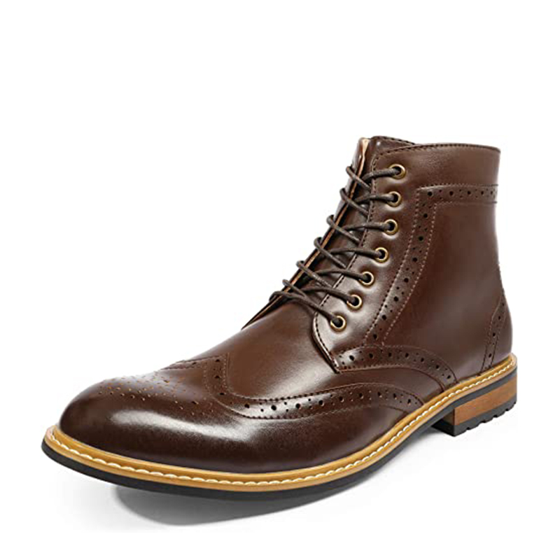 DREAM PAIRS Men s Side Zipper Wingtip Boots