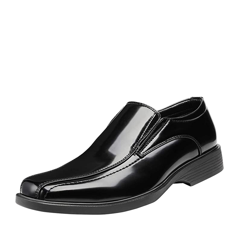 DREAM PAIRS Men s Square Toe Slip On PU Leather Loafers