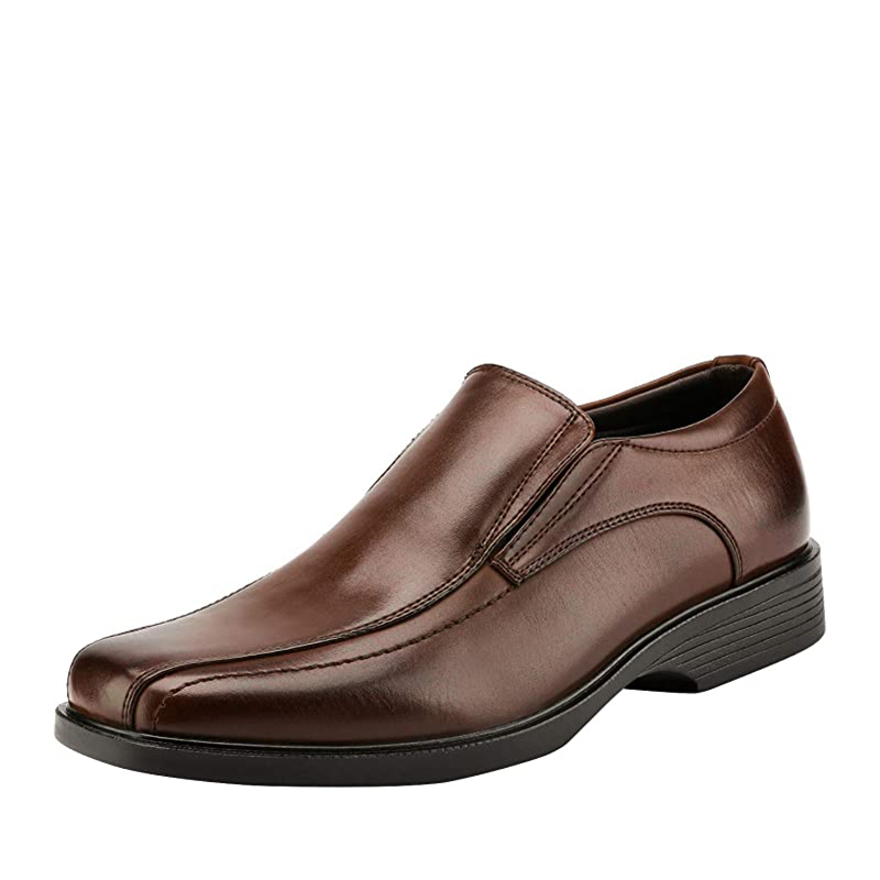 DREAM PAIRS Men s Square Toe Slip On PU Leather Loafers