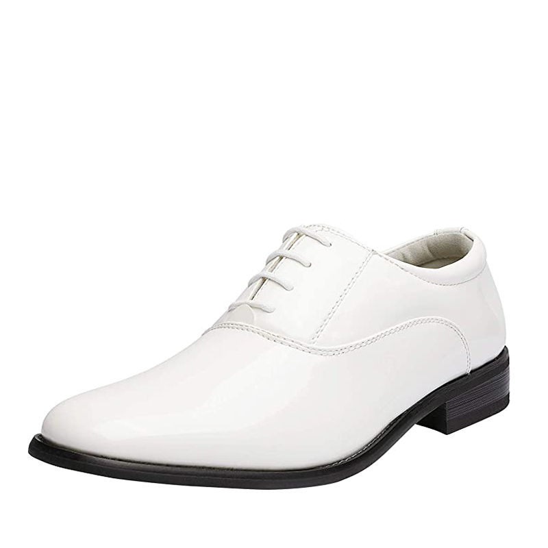 BRUNO MARC Men s Classic Black Tie Oxford Dress Shoes