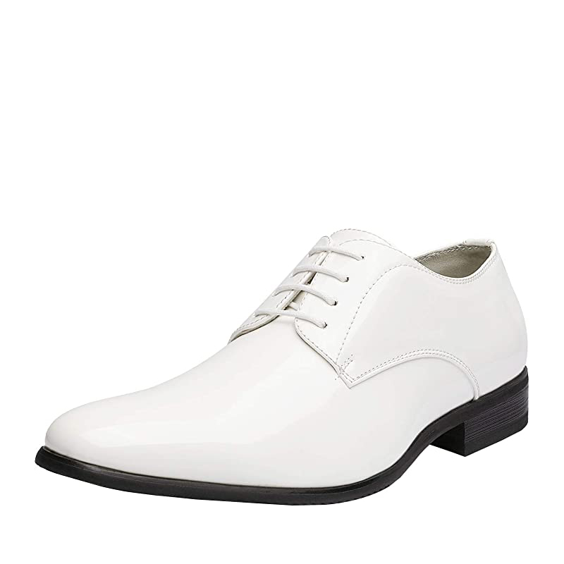 BRUNO MARC Men s Classic Glossy PU Oxford Shoes
