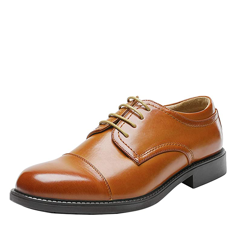 BRUNO MARC Men s Classic Round Cap Toe Dress Shoes