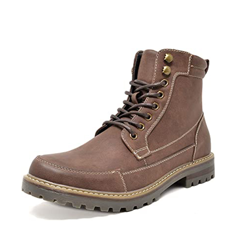 BRUNO MARC Men s Durable Motorcycles Lace Up Combat Boots