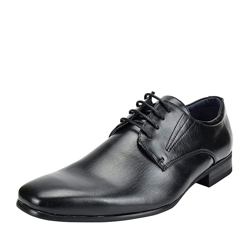 BRUNO MARC Men s Retro Vegan Leather Oxford Shoes with Square Toe