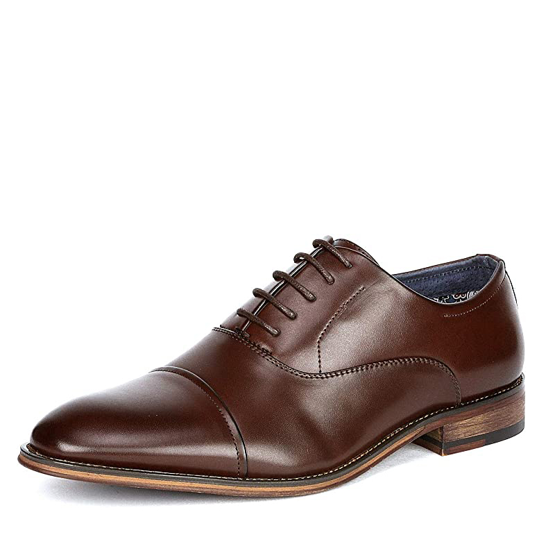 BRUNO MARC Men s Cap Toe PU Leather Oxford Shoes