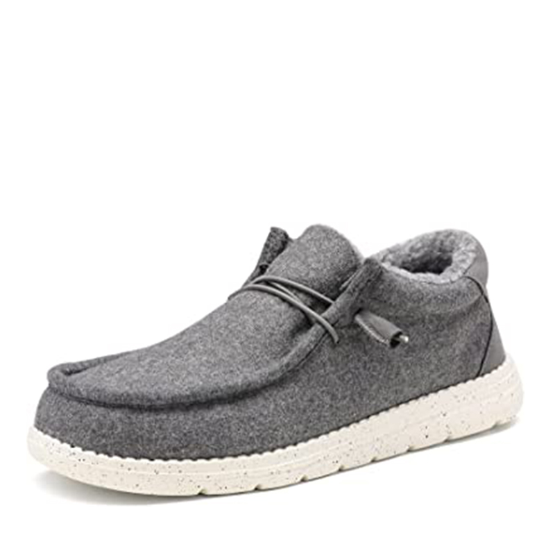 BRUNO MARC Men s Lightweight Faux Fur Lined Slip On Loafers