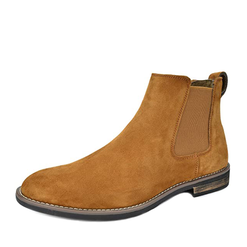 BRUNO MARC Men s Timeless Suede Leather Chelsea Boots