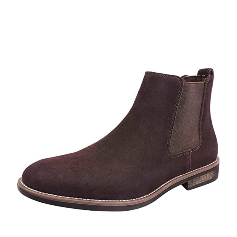 DREAM PAIRS Men s Plain Toe Suede Chelsea Boots
