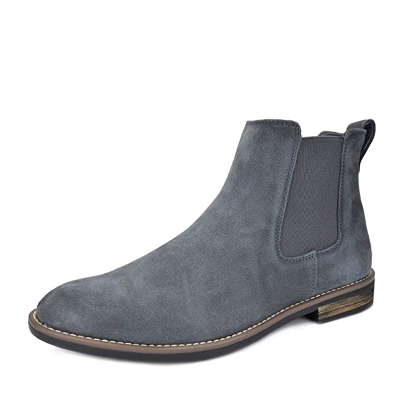 BRUNO MARC Men s Timeless Suede Leather Chelsea Boots